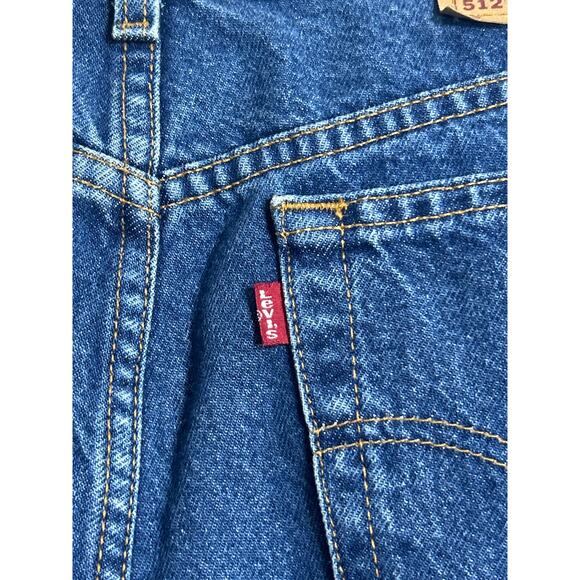 VTG Levis Jeans 512 15 Jr M Slim Fit Straight Leg 1998 Medium Wash Blue Denim - Picture 12 of 15